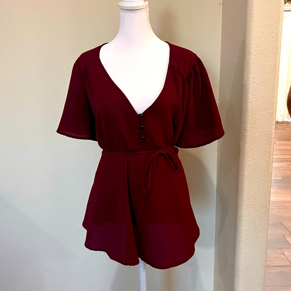 Maroon shirt